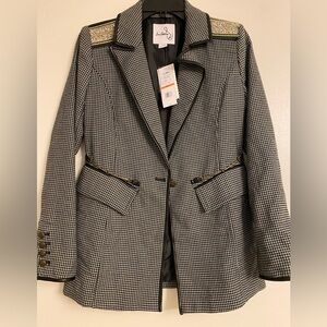 Women’s Sam Edelman Black and White Blazer Size Small New